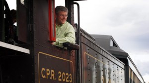 Prime Minister Stephen Harper said the days of the Liberals are over 'like disco balls and bell bottoms.'