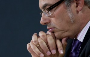 Treasury Board President Tony Clement is in charge of trimming budgets across government departments. He's shown here Aug. 4 announcing the creation of an agency to streamline government computer systems.