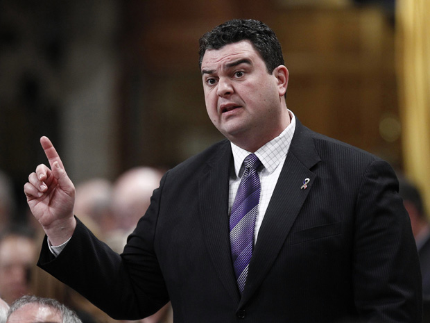 Conservative MP Del Mastro speaks during Question Period in the House of Commons on Parliament Hill in Ottawa