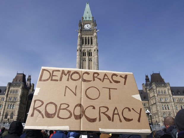 A-sign-from-a-robocall-demonstration-on-Parliament-Hill-March-2012