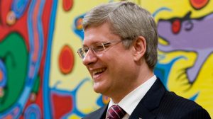 Prime Minister Stephen Harper smiles during a swearing-in ceremony at Rideau Hall in Ottawa, Wednesday May 18, 2011. (Adrian Wyld / THE CANADIAN PRESS)