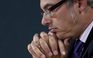 Treasury Board President Tony Clement is in charge of trimming budgets across government departments. He's shown here Aug. 4 announcing the creation of an agency to streamline government computer systems. 